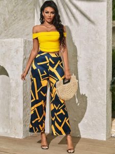 off shoulder top ans pants S M L XL R315